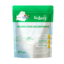 Молоко сухое обезжиренное сорт Экстра дой-пак 400гр РБ